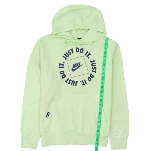 Nike Women's Green Pullover Hoodie Medium Just Do It Logo