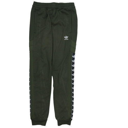 Adidas Men's Green Joggers Size M Tapered Sports Trousers