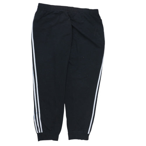 Adidas Womens Black S Jogger Sweatpants Elastic Waist Sports Trousers