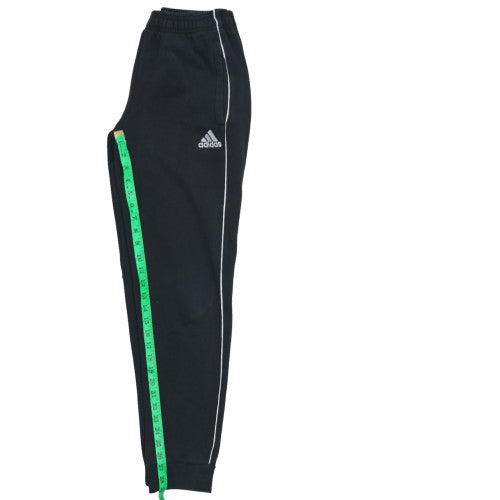 Adidas Mens Black S Regular Fit Tapered Sweatpants