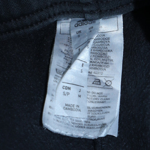 Adidas Mens Black S Regular Fit Tapered Sweatpants