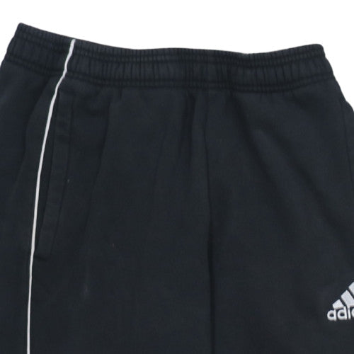 Adidas Mens Black S Regular Fit Tapered Sweatpants