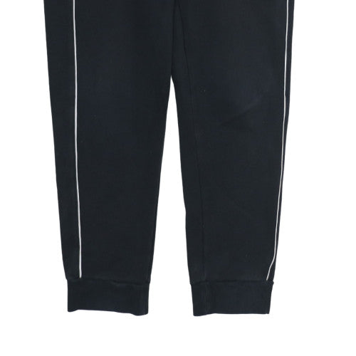 Adidas Mens Black S Regular Fit Tapered Sweatpants