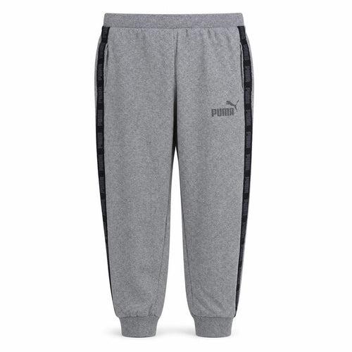 Puma Men's Grey Fleece Sweatpants L Casual Joggers