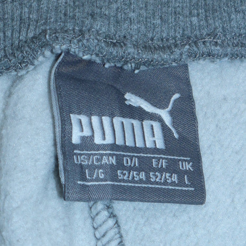 Puma Men's Grey Fleece Sweatpants L Casual Joggers