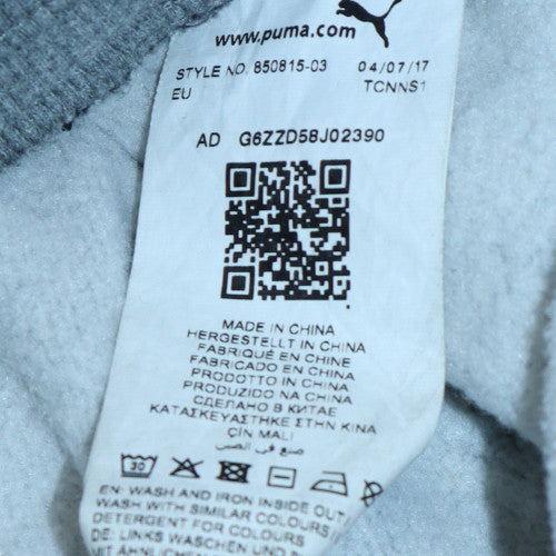 Puma Men's Grey Fleece Sweatpants L Casual Joggers