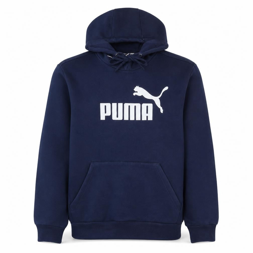 Puma Men's Blue Pullover Hoodie Size M Graphic Sports Fleece