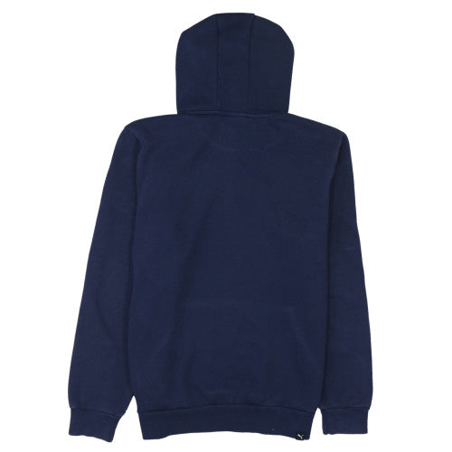 Puma Men's Blue Pullover Hoodie Size M Graphic Sports Fleece