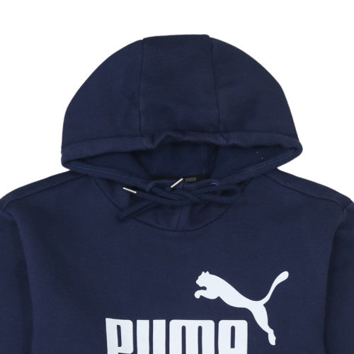 Puma Men's Blue Pullover Hoodie Size M Graphic Sports Fleece