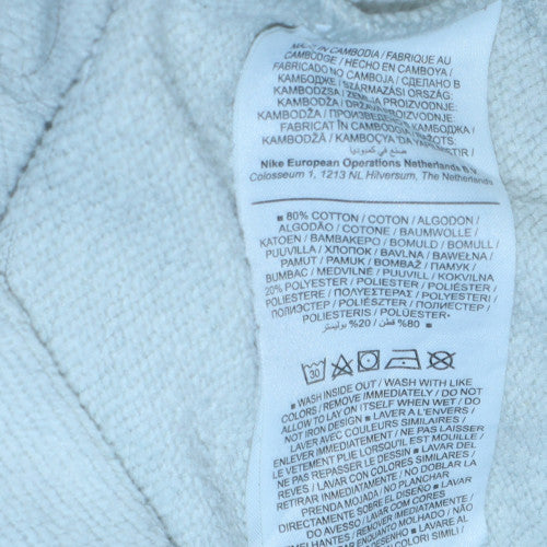 Nike Women's Grey Swoosh Logo Pullover Sweatshirt Size S