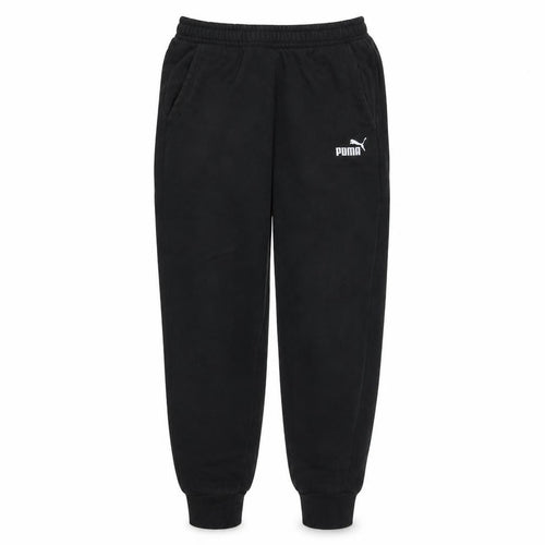 Puma Men's Black Regular Fit Sweatpants Tapered Fleece L