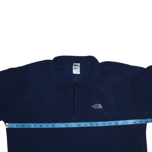 The North Face Mens Blue Fleece Half Zip Pullover Sweatshirt L