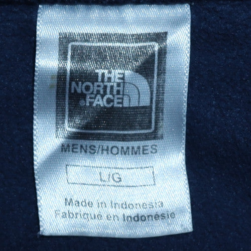 The North Face Mens Blue Fleece Half Zip Pullover Sweatshirt L