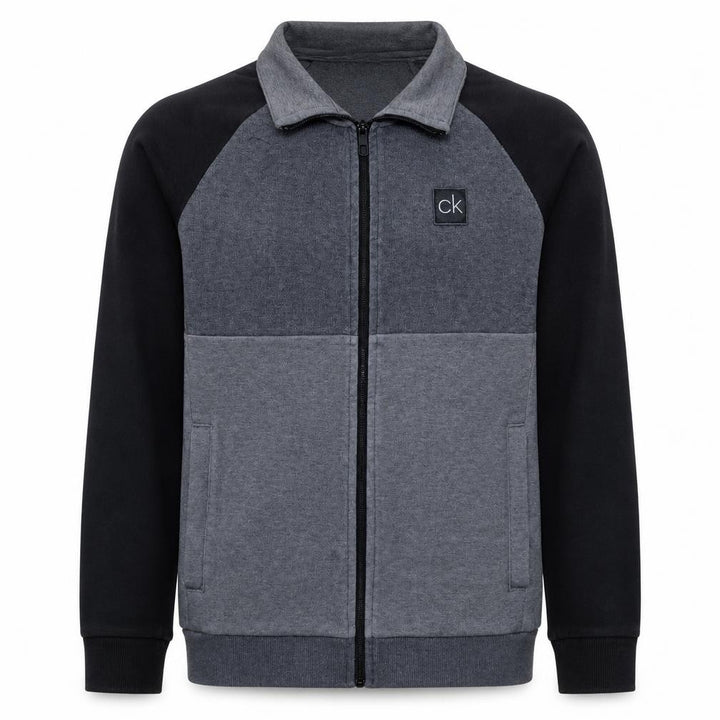 Calvin Klein Men's Grey Full Zip Sweatshirt Size S
