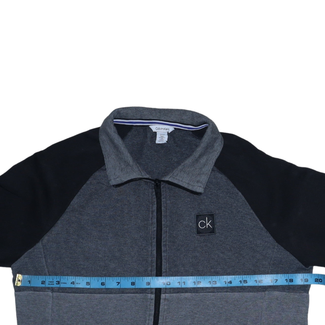 Calvin Klein Men's Grey Full Zip Sweatshirt Size S