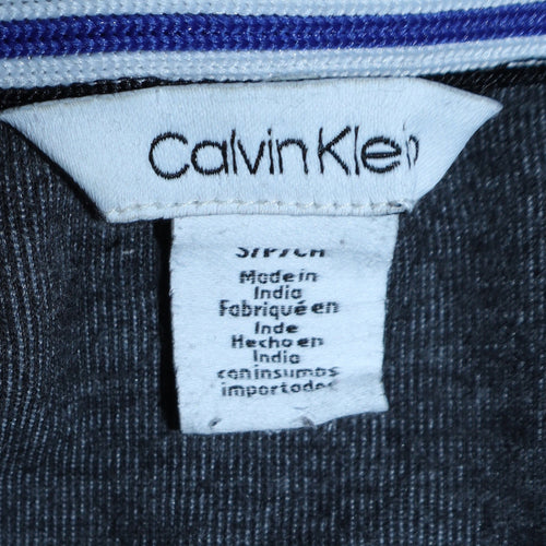 Calvin Klein Men's Grey Full Zip Sweatshirt Size S