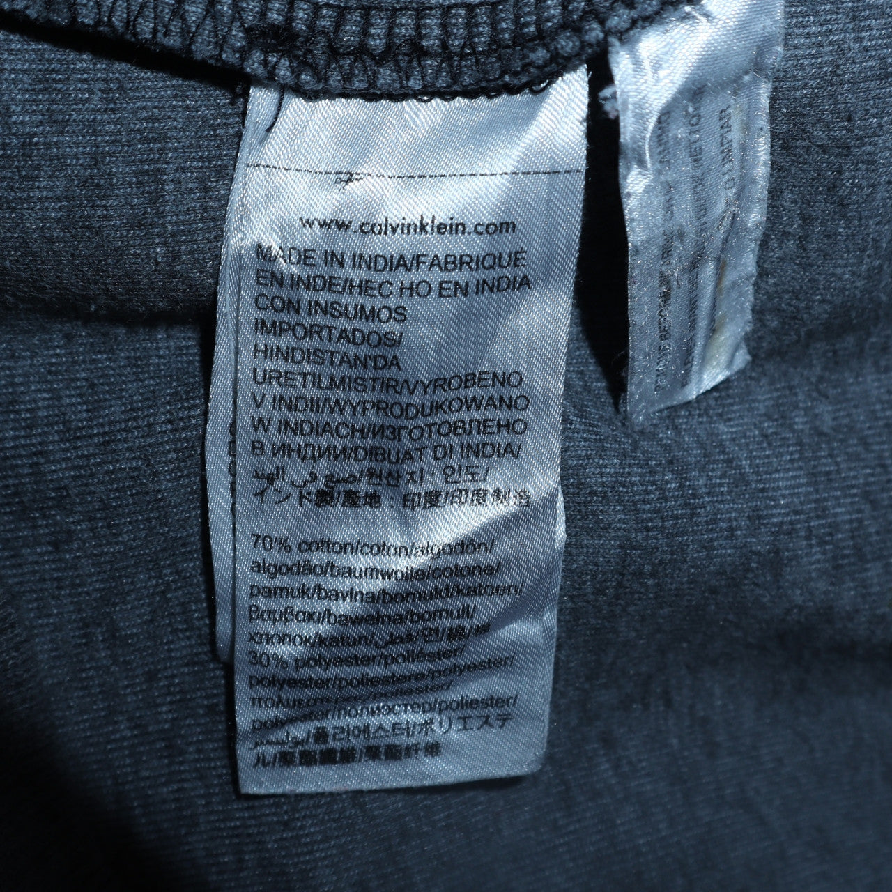 Calvin Klein Men's Grey Full Zip Sweatshirt Size S