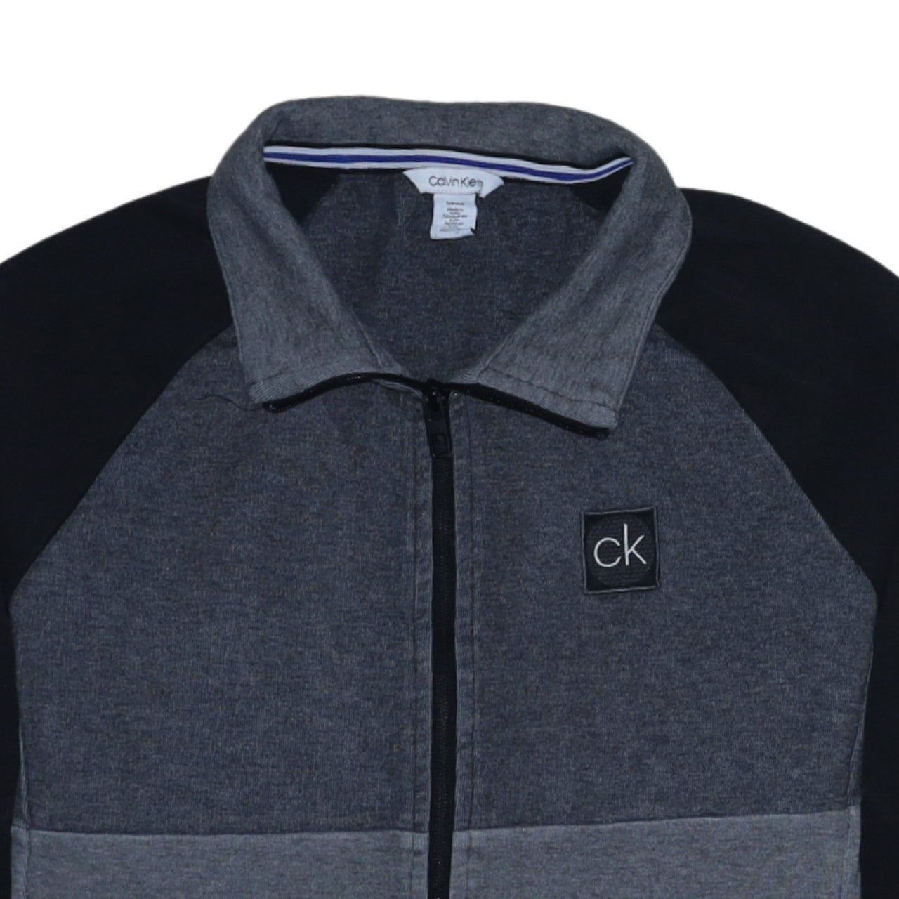Calvin Klein Men's Grey Full Zip Sweatshirt Size S