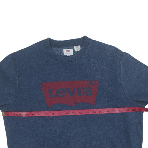 Levi's Men's Blue Logo Pullover Sweatshirt Size M Regular Fit
