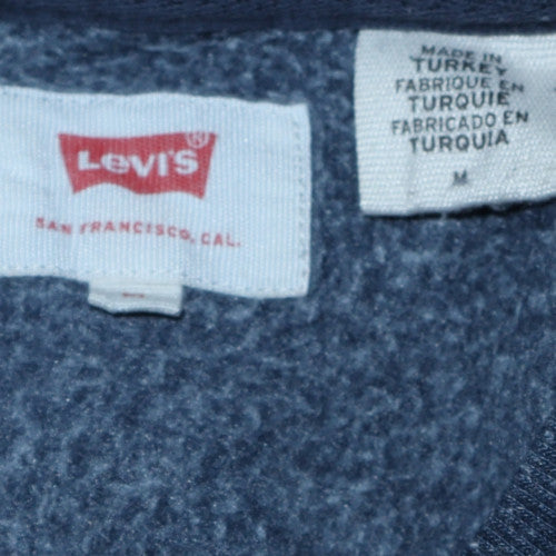 Levi's Men's Blue Logo Pullover Sweatshirt Size M Regular Fit