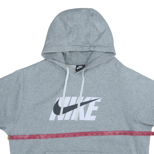 Nike Mens Grey XL Pullover Hoodie with Logo Print