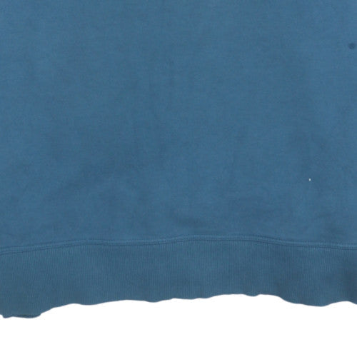 Champion Men's Blue Pullover Sweatshirt L Regular Fit Crew Neck