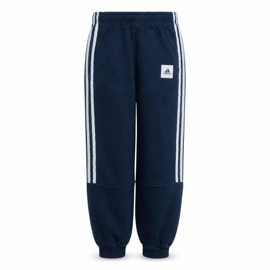 Adidas Boys Blue Jogger Trousers 16 Years Elastic Waist Fleece