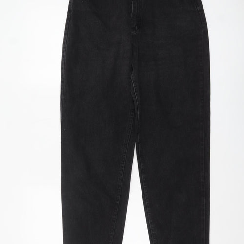 Lee Women Black High Rise Mom Jeans Size 8 Denim Classic