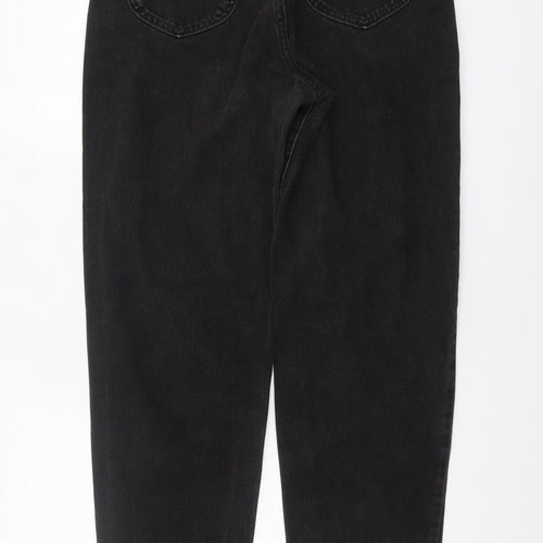 Lee Women Black High Rise Mom Jeans Size 8 Denim Classic