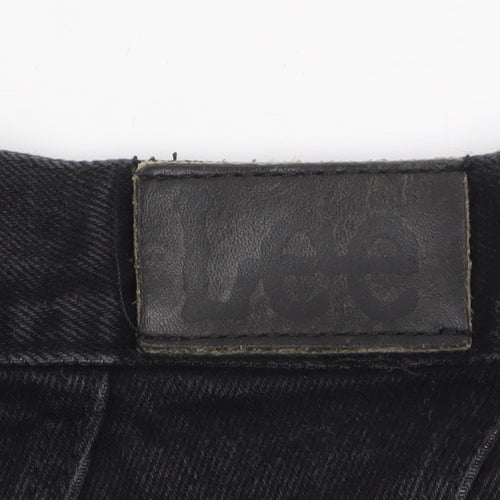 Lee Women Black High Rise Mom Jeans Size 8 Denim Classic
