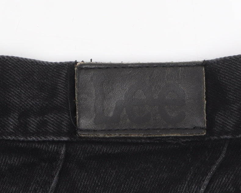Lee Women Black High Rise Mom Jeans Size 8 Denim Classic
