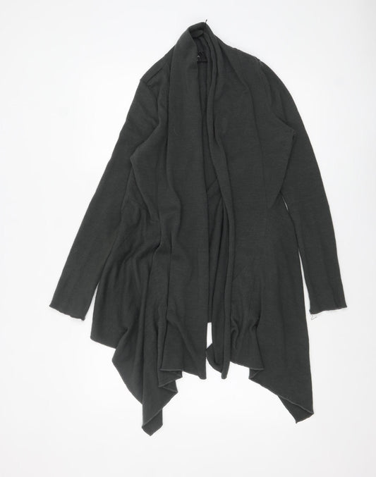 AX Paris Women Grey Lightweight Wrap Cardigan S Long Sleeve