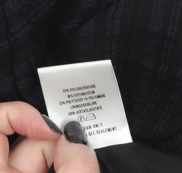 Alex & Co. Women's Black Shawl Collar Blazer Size 12 Lined Classic