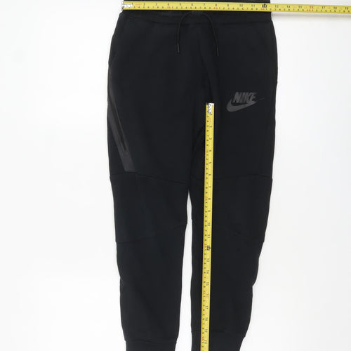 Nike Boys Black Jogger Trousers 10-12 Years Fleece Activewear Pants