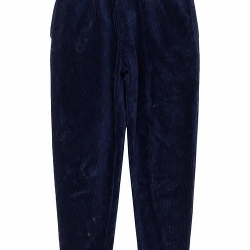 Ralph Lauren Boys Blue Velour Jogger Trousers 7 Years
