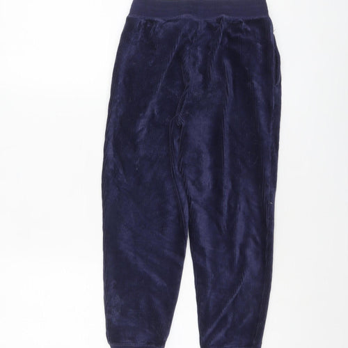 Ralph Lauren Boys Blue Velour Jogger Trousers 7 Years