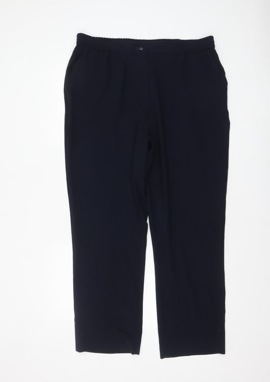 Cotswold Collections Women's Black Size 20 Straight Leg Trousers