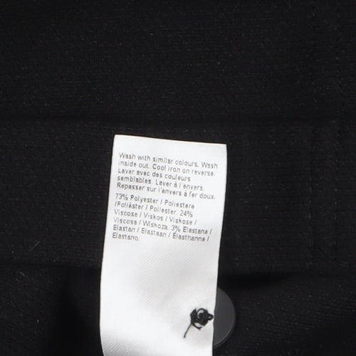 River Island Men's Black XL Button-Up Long Sleeve Casual Shirt