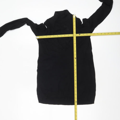 New Look Women’s Black Cold Shoulder High Neck Jumper Size 6