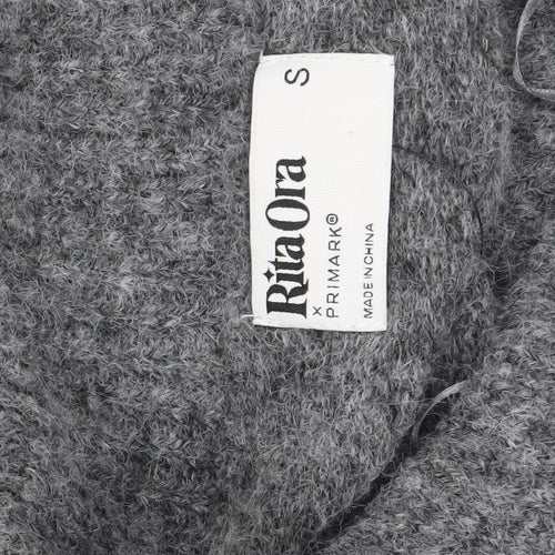 Rita Ora x Primark Women's Grey Cowl Neck Knit Jumper Size S