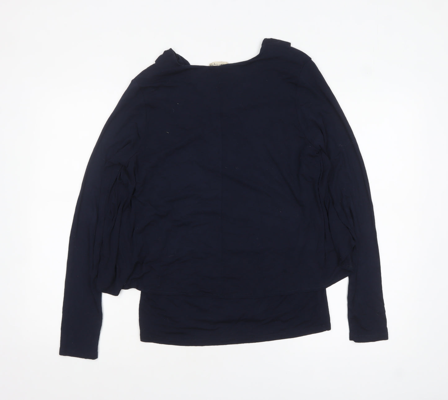 Phase Eight Women’s Blue V-Neck Tunic Long Sleeve Jersey Blouse Size 16