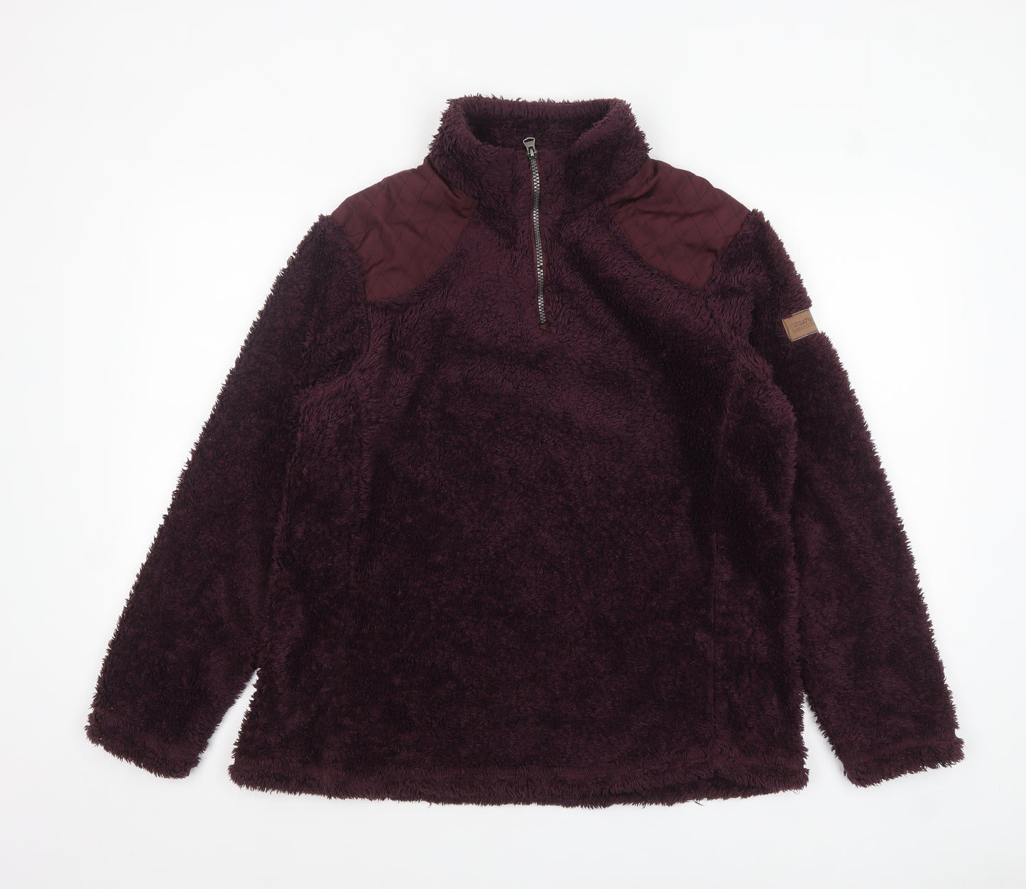 Regatta Womens Plum Fleece 1/4 Zip Pullover UK 16 Warm Winter Sweatshirt