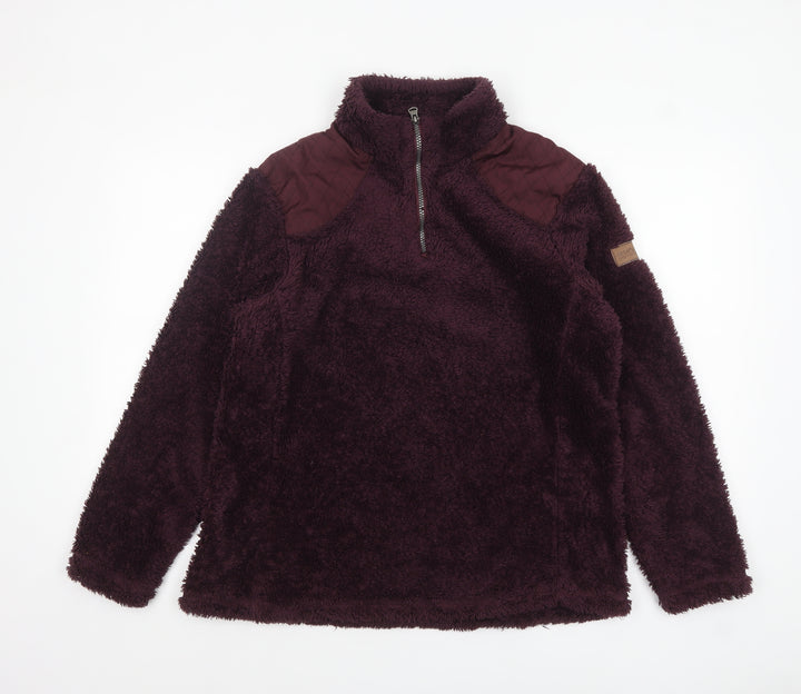 Regatta Womens Plum Fleece 1/4 Zip Pullover UK 16 Warm Winter Sweatshirt