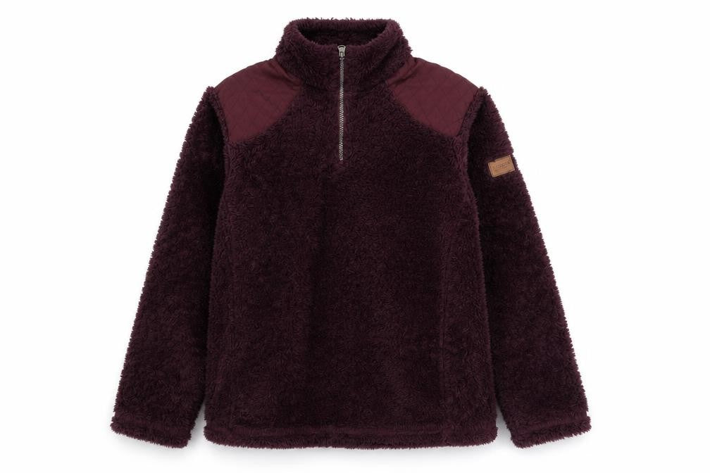 Regatta Womens Plum Fleece 1/4 Zip Pullover UK 16 Warm Winter Sweatshirt