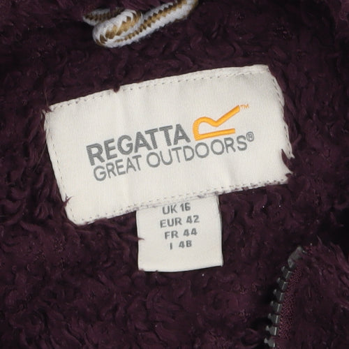 Regatta Womens Plum Fleece 1/4 Zip Pullover UK 16 Warm Winter Sweatshirt