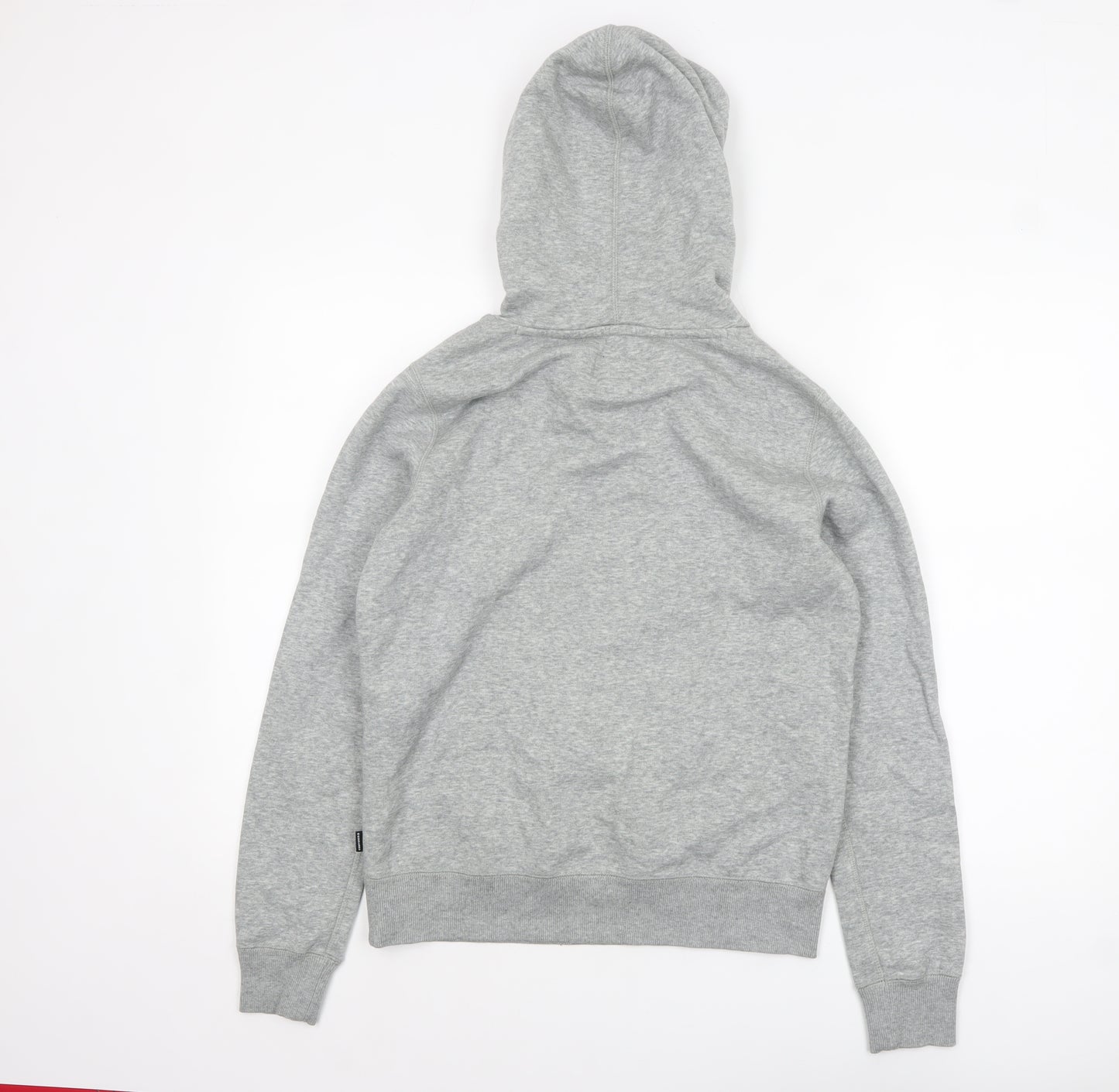 Converse Womens Grey Hoodie Medium Pullover Cotton Blend Casual