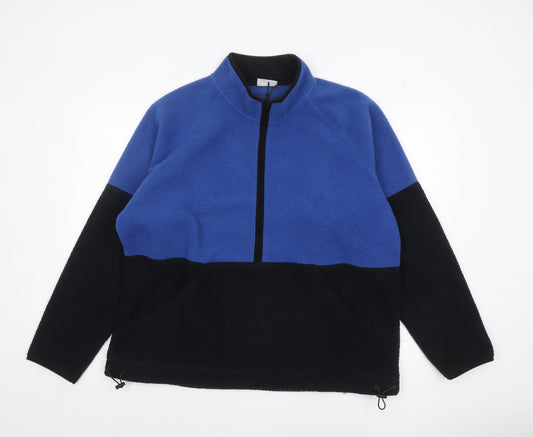 John Lewis Men's Blue Full Zip Fleece Sweatshirt 2XL