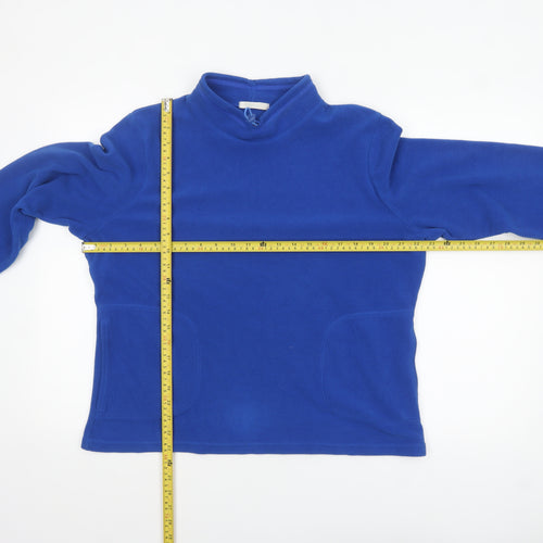 Marks and Spencer Women's Blue Fleece Pullover Sweatshirt UK 18