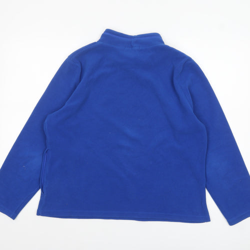 Marks and Spencer Women's Blue Fleece Pullover Sweatshirt UK 18
