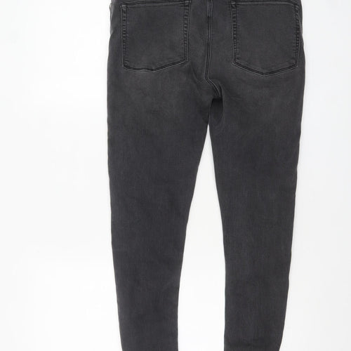 ASOS Men's Black Distressed Skinny Jeans 32W 32L Slim Fit Denim